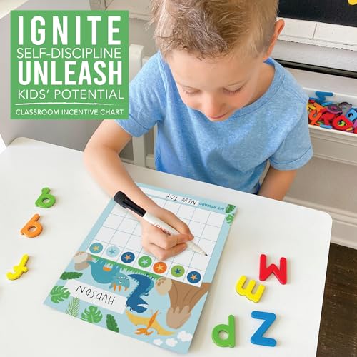 Sticker Chart for Kids Behavior at Home and Back to School Reward Charts - color: Dinosaur