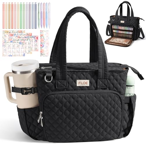 Large Bible Tote Bag for Women Bible Cover Case, Quilted Church Tote Bags