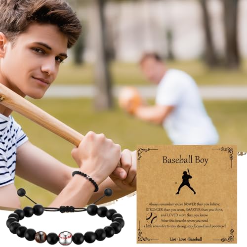 12 Set Sport Adjustable Bracelets Gift - color: Black, size: Baseball