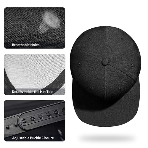 Skull Flat Bill Hats for Men Women Adjustable Dad Trucker Hat Skeleton Snap Backpack Hats for Hip-hop Running Cycling - color: Jesus Cross