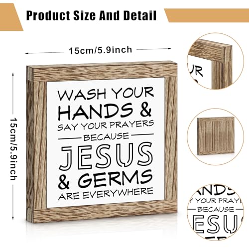 Christian Desk Decor Bible Verse Decor Wooden Sign Christian Gifts for Women Men Confirmation Baptism Easter Gifts Religious Birthday Gift for Her Mom Grandma Daughter Granddaughter Friends - color: Bible Verse Decor Wooden Sign
