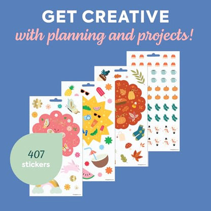 Happy Planner Classic Sticker Pack for Planners, 15 Sheets - color: Everday Seasonal