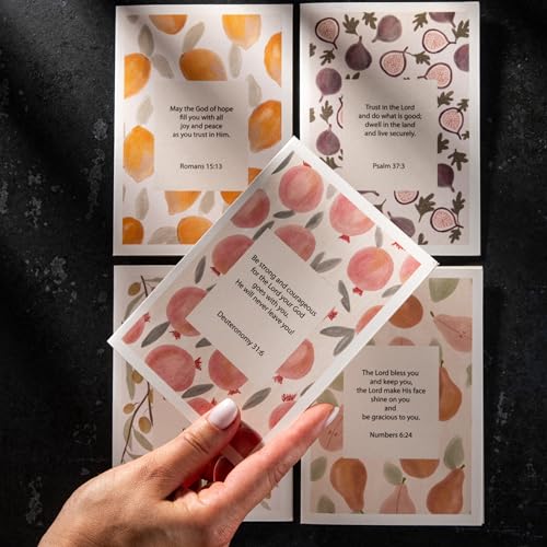 DIVERSEBEE Inspirational Christian Greeting Cards of Encouragement (Fruit) - color: Fruit