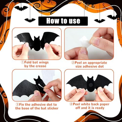 Halloween Bulletin Board Set 3D Halloween Bat Classroom Bulletin Board Pumpkin Castle Witches Paper Cutout Spooky Scary Decoration for Kid Holiday Home School Classroom Wall Chalkboard Decor - style: Halloween