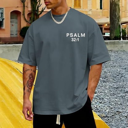Christian Jesus Shirts for Men God Religious Faith Shirt Bible Verse Inspirational Oversized Graphic Tees Tops - color: Dark Gray, size: Medium