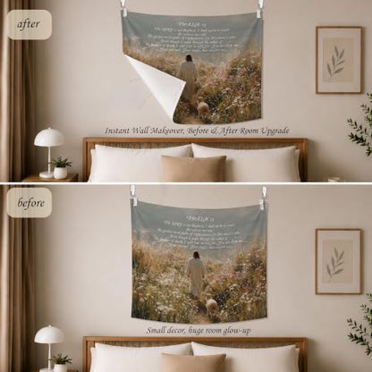SAMKEIDOI Jesus and Lamb Christian Tapestry Wall Hanging 50x60 Inch - color: SJ-2