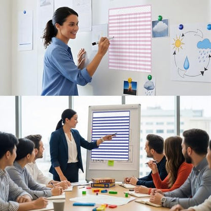 Eersida 8 Pack Color Crush Dry Erase Incentive Chart with 1350 Stickers Large Classroom Attendance Behavior Chart Reward Progress Tracker Poster for Teacher Back to School Supplies, 13" x 17"