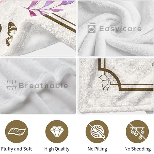 Christian Gifts for Women, Religious Blanket with Butterfly