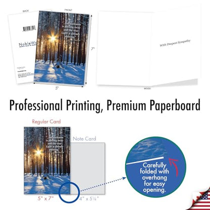 Best Card Co Faith-Based Sympathy Card w/Envelope Winter Sunrise C6655ESMG - style: Winter Sunrise