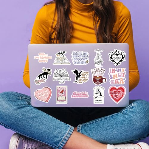 104 PCS Romance Book Stickers for Kindle- Bookish Fantasy Dragon Aesthetic Stickers for Kindle Case, Water Bottle, Scrapbook, Journal - Cute Book Lover Gifts for Adults Teens - color: Romance Book