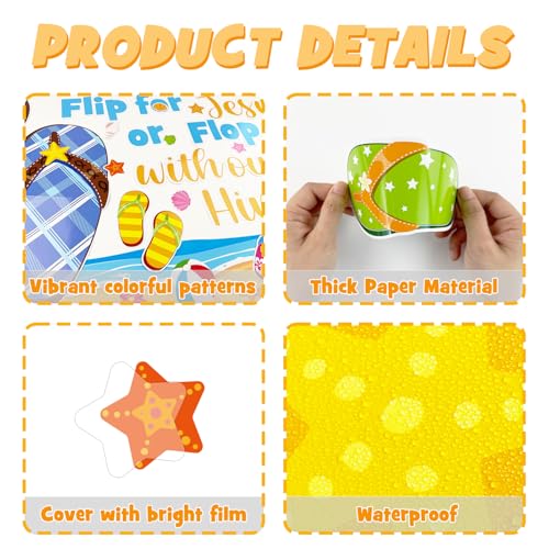 Christian Bulletin Board Set, Summer Theme Classroom Decorations