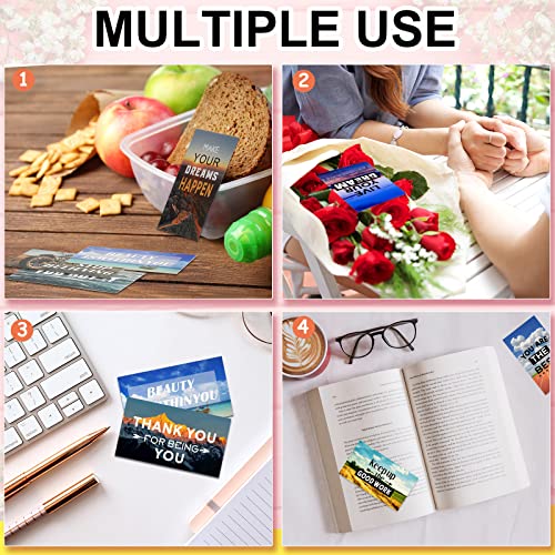 Outus 120 Pcs Motivational Encouragement Inspirational Card Boho Rainbow - style: Landscape Style