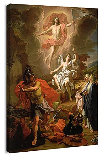 Canvas Print Wall Art - Resurrection of Christ, Circa 1700 by Noël Coypel - 12x18 inches - color: Resurrection of Christ, size: 18"L x 12"W