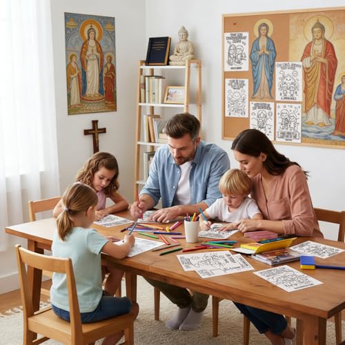 Yinder 20 Pcs Sunday School Coloring Books Bible Verse Coloring Page Bulk - style: Bible Verse