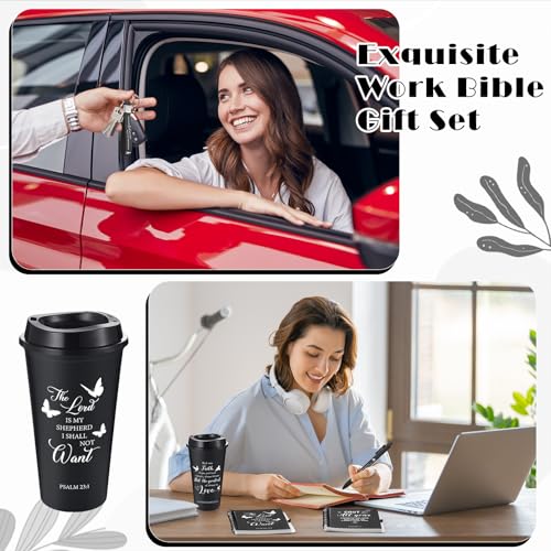 Skylety 12 Set Christian Gifts Bulk Scripture Cup Set, Black - color: Black