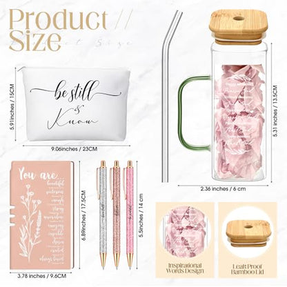 Skylety 6 Pcs Christian Gifts Set for Women Bible Study Supplies, Rose Gold - color: Rose Gold
