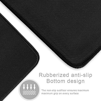 XXL Professional Large Mouse Pad & Computer Game Mouse Mat (35.4x15.7x0.12IN, 90x40 Black) - color: Black, size: 35.4L x 15.7W inches