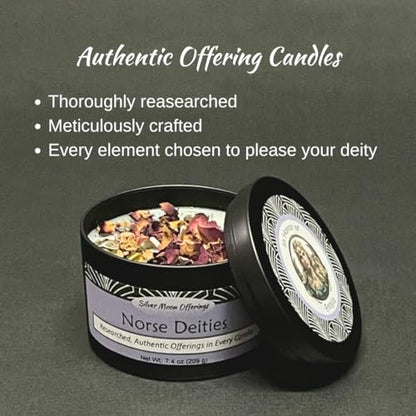 Freya Norse Goddess Offering Candle