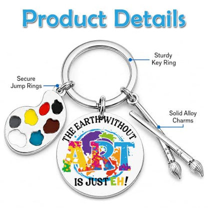 Inspirational Keychain for Women, Appreciation Gift for Mother Daughter Best Friend, Christmas Key Ring - style: Artist