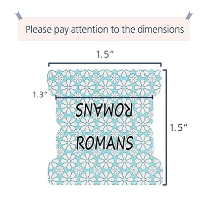 Mr. Pen- Bible Tabs, 75 Pcs, Laminated Tabs for Old & New Testament - color: Floral Design Black Writings