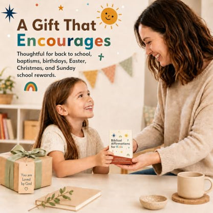 Bible Verse Cards for Kids, 62 Biblical Affirmation Cards - color: Cards