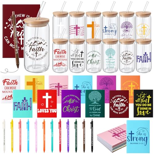 Skylety 36 Pcs Christian Gifts for Women Bulk Faith Gifts - style: Faith