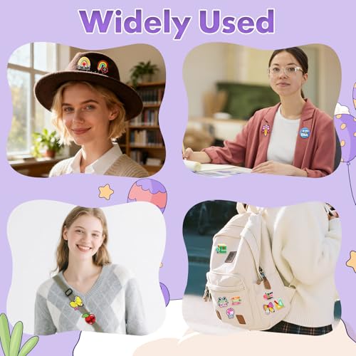 Cute Pins Bulk, Funny Lapel Badge Pins Rubber Brooch Pins for Backpacks, Hats, Bags - style: Teacher-30PCS