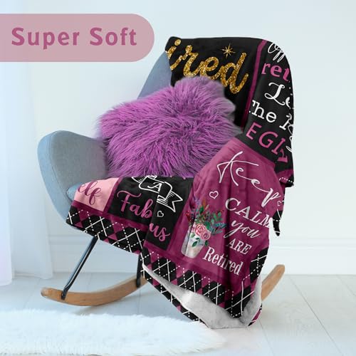 Lcobion Retirement Gifts for Women, 2026 Retirement Gifts Blanket 60" X 80" - color: Retirement Gifts, size: 60"*80"