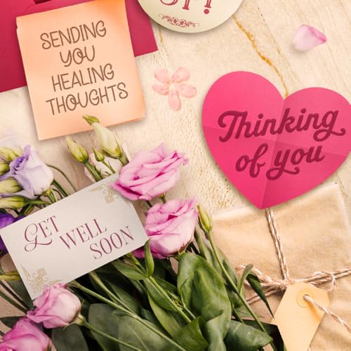 Prime Greetings Get Well Soon Card, Made in America, Thick Card Stock with Premium Envelope Packaged in a Reusable Presentation Mailer, Eco-Friendly, 5in x 7.75in