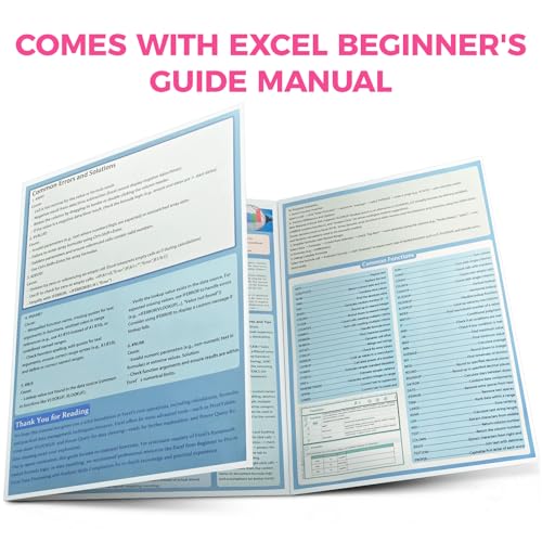 iCasso Pink Excel Cheat Sheet Desk Mat with Excel for Dummies - color: Pink