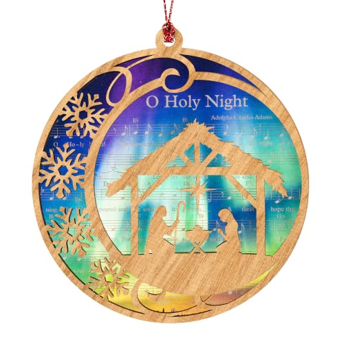 Christmas Nativity Ornament 2026 - Christian Christmas Ornaments - Religious Christmas Ornaments - Christmas Ornaments - Christian Christmas Decor - Christmas Decoration - color: Holynight