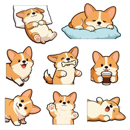 Corgi Magnetic Bookmarks Gifts - 8 Pcs Cute Dog Funny Bookmark - style: Corgi
