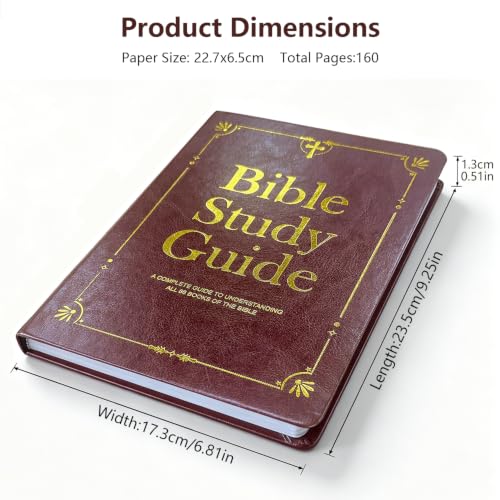 Large Print Bible Study Guide,66 Books Guided Devotional Prayer Journal