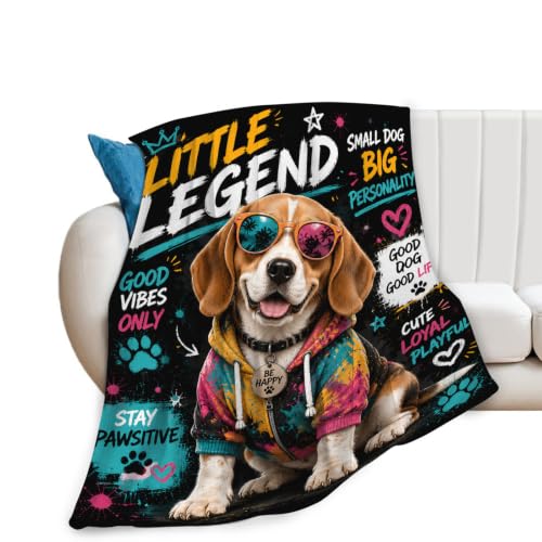 jamie world Beagle Blanket Funny Dog Lovers Throw Plush Decor Gifts 80"x60" - color: Beagle, size: 80"x60"