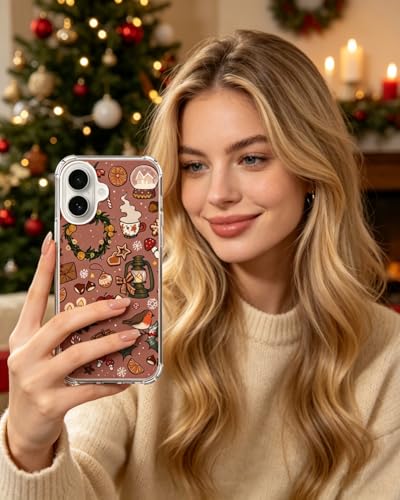 Christmas Festival Phone Case Compatible with iPhone 17, Cozy Winter Holiday Aesthetic Phone Cover for iPhone 17 - color: Christmas Festival