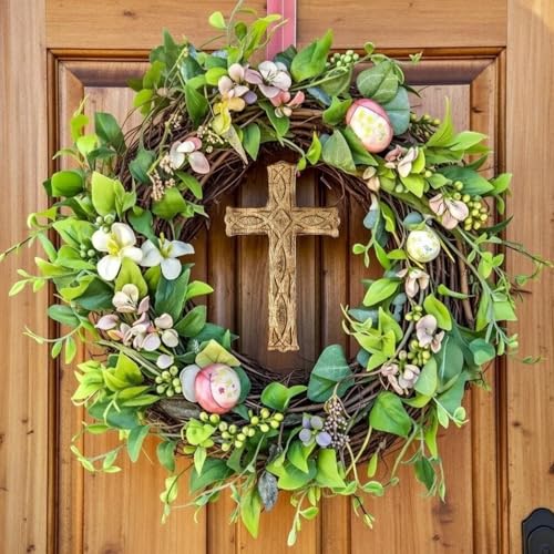 Hosley Hand-Carved Wooden Cross – 8 Inch Rustic Faith Wall Decor | Christian Gift, Prayer Room, Home Blessing, Wedding & Baptism Keepsake (Pack of 2) - size: 8"L x 4.8"W (Pack of 2)