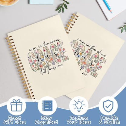 Christian Bible Verse Notebook Journal for Women, 5.5x8.3 - color: white-Bible Verse