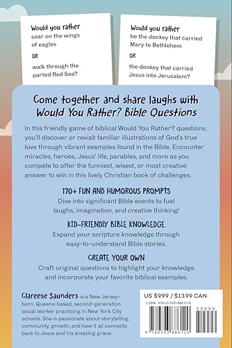 Would You Rather? Bible Questions: A Fun Bible Game for Kids and the Whole Family!