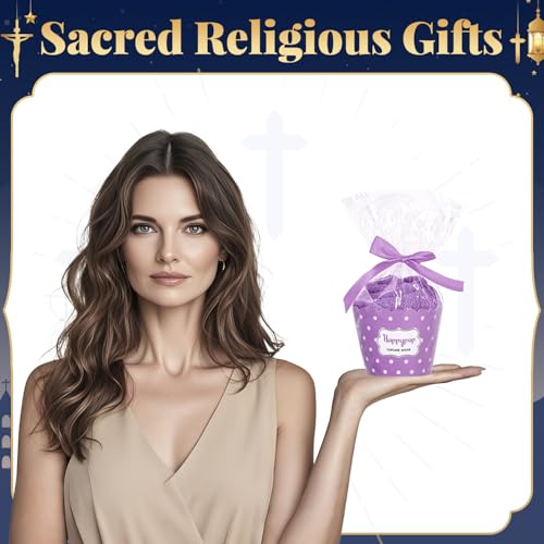 HAPPYPOP Christian Gifts - Christian Faith Religious Gifts, Jesus Socks for Christian - color: Praying Purple