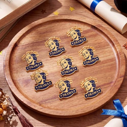 Knitgrip Award Lapel Pins Bulk Academic Recognition Enamel Pins Honors Gift for Student Office Government Club Members - style: Drama