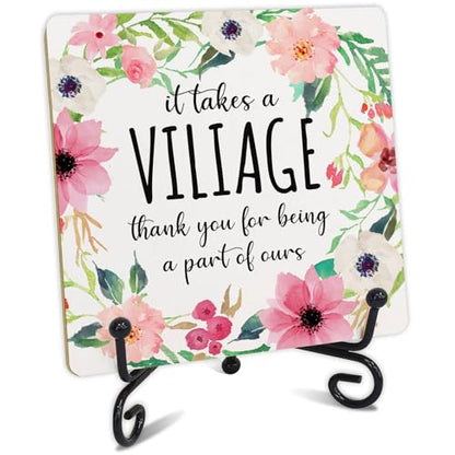 Retirement Gifts, Farewell Gifts, Thank You Gifts, Appreciation Gifts for Women Men, Motivational Wood Plaque Sign With Stand, Inspirational Desk Decor Sign Gifts, Thank You Gifts for Coworker - style: R