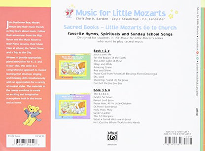 Music for Little Mozarts -- Little Mozarts Go to Church, Bk 1-2: 10 Favorite Hymns, Spirituals and Sunday School Songs (Music for Little Mozarts, Bk 1-2)