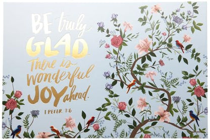 WORLD TRAVELER Scripture & Prayer Cards, 36 Prayer Cards, Gift Boxed 4x6 - color: Lavender Flowers