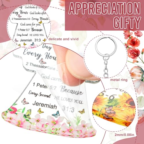 Remuuly Christmas Christian Gift Mini Bible Keychain Bulk - color: Christian