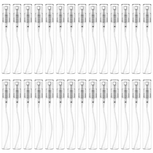 Mini Spray Bottle 10ml, Refillable Glass Spray Bottle, Glass Bottle Atomizer, Perfume Mouthwash Atomizer for Cleaning Refillable Container for Travel, Essential Oils, Perfume 40 Pcs, 10ml - size: 40PCS,10ML