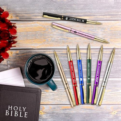 Fumete 30 Set Christian Pens Gifts Bulk with Quotes Box, Phrase Sign - style: Phrase Sign