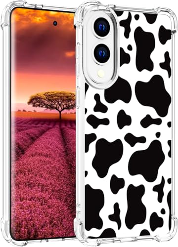 for Samsung Galaxy S25 Edge Case - Black Cow Print - color: Black Cow Print, size: Galaxy S25 Edge