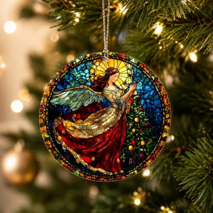 Guardian Angel Suncatcher Gifts for Women, Angle Christmas Ornaments 2026 - color: Angel Suncatcher