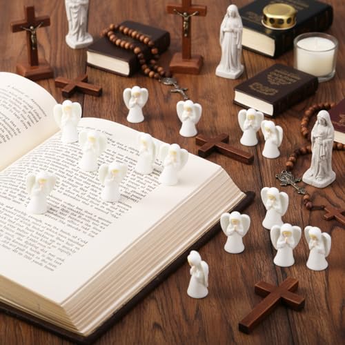 Geelin 50 Pcs Mini Angel Figurines Resin Little Small Tiny Miniature Angels - style: Sympathy