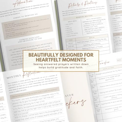 Prayer Journal for Women, Daily Devotional & Bible Study Prompts, White - color: White
